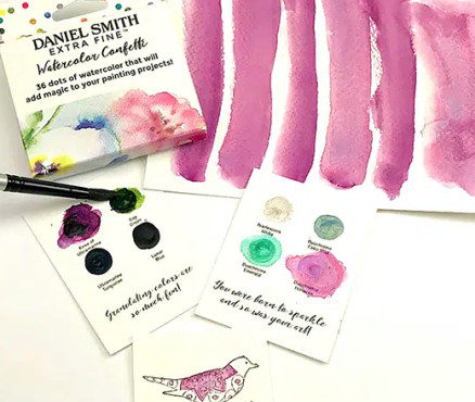 Dot card Daniel Smith confetti - 36 χρώματα για δοκιμή - 12,38 Eυρώ